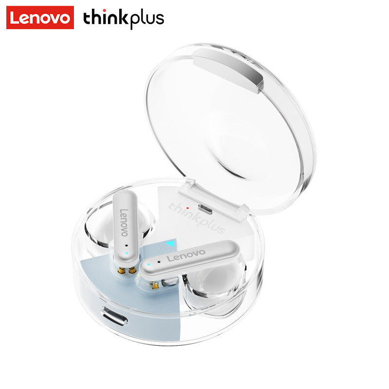 Lenovo Lenovo LP10 Wireless Bluetooth Headset Full Transparent Shell ENC Call Noise Reduction Suitable Music Headset