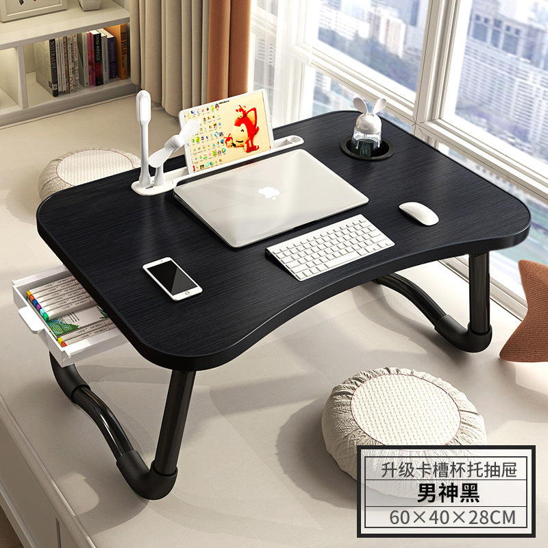 USB Bed Computer Desk Laptop Rechargeable Foldable Desk Bedroom Desk Student Dormitory Study Small Table