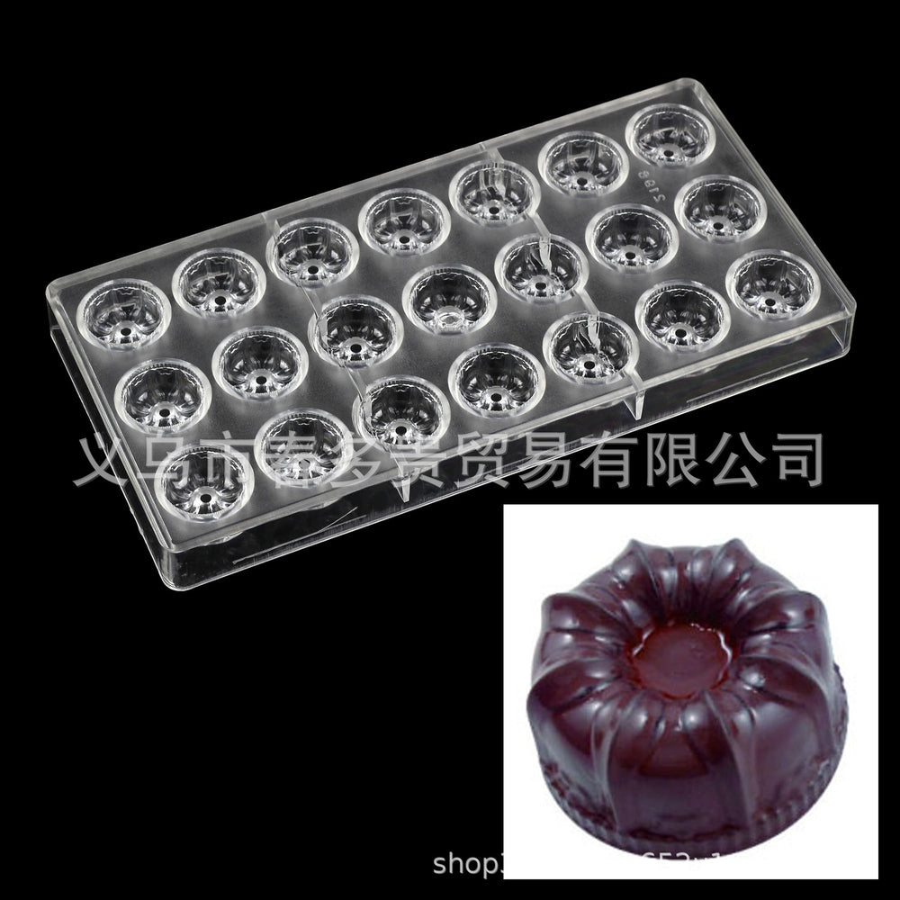 PE Chocolate Mold Square Lattice Round Love Egg Ice Chocolate Baking Tools A Variety Of Optional