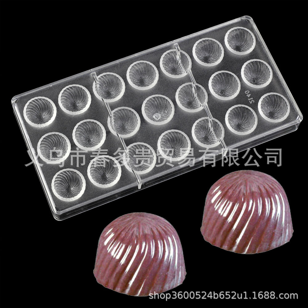 PE Chocolate Mold Square Lattice Round Love Egg Ice Chocolate Baking Tools A Variety Of Optional