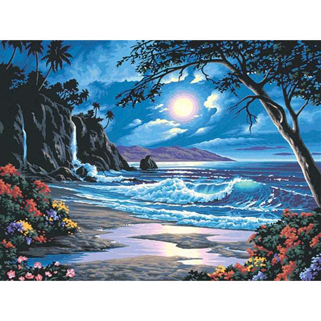 5d Diamond Painting Full Of Diamond Landscape Diamond Embroidery Decorative Painting