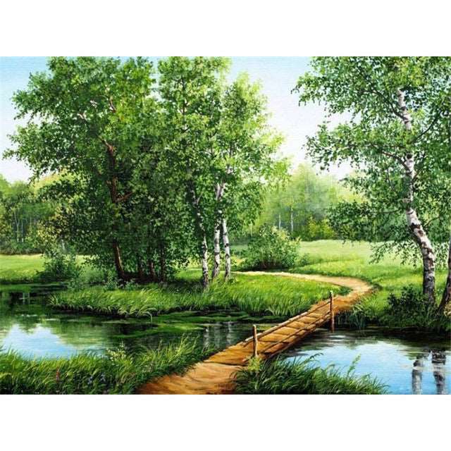 5d Diamond Painting Full Of Diamond Landscape Diamond Embroidery Decorative Painting