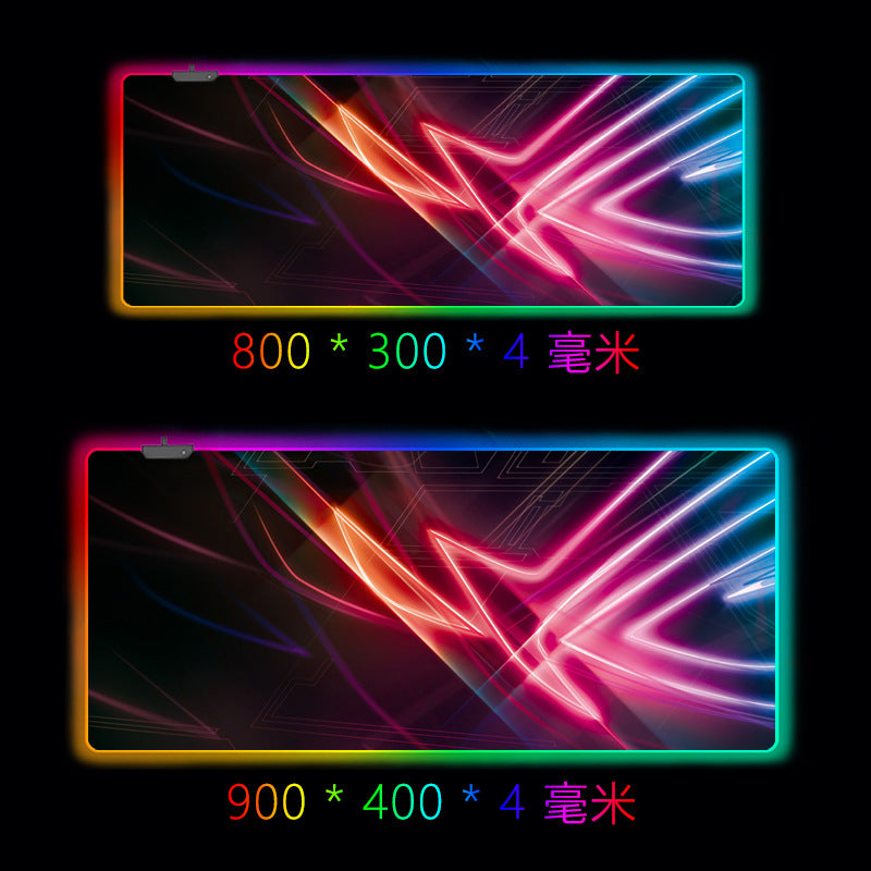 Rgb Luminous Mouse Pad Oversized Rog Game Gaming Magic Color Computer Led Luminous Mouse Pad Spot Wholesale