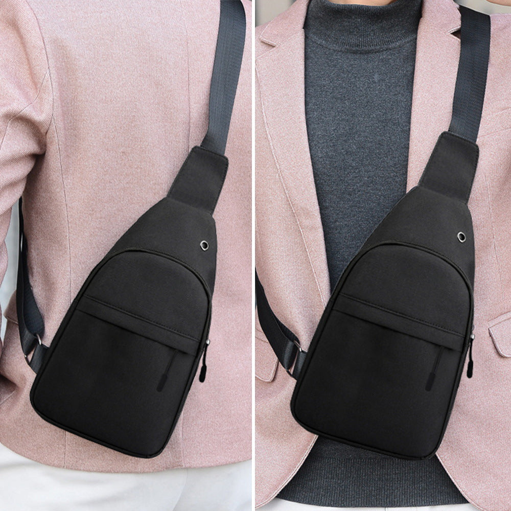 Man Chest Bag Phone Pocket Cross Body Neck Side Shoulder