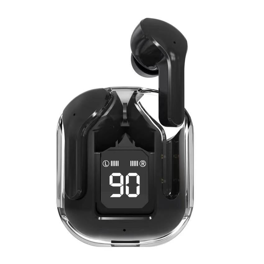 Air31 Bluetooth Headset In-ear Digital Display Call Music Long Endurance Portable Transparent Space Warehouse Bluetooth