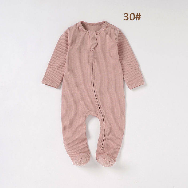 Baby Foot-wrapped Jumpsuit Style Baby Romper Romper Cotton Class A Children's Homewear Baby Jumpsuit