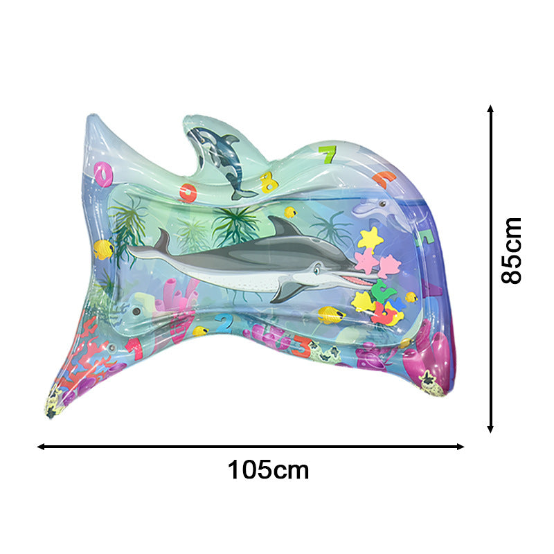 Cross-border Explosion-proof PVC Inflatable Water Mat Children's Baby Climbing Mat Pat Mat Water Injection Mat Toy Pat Le Cushion