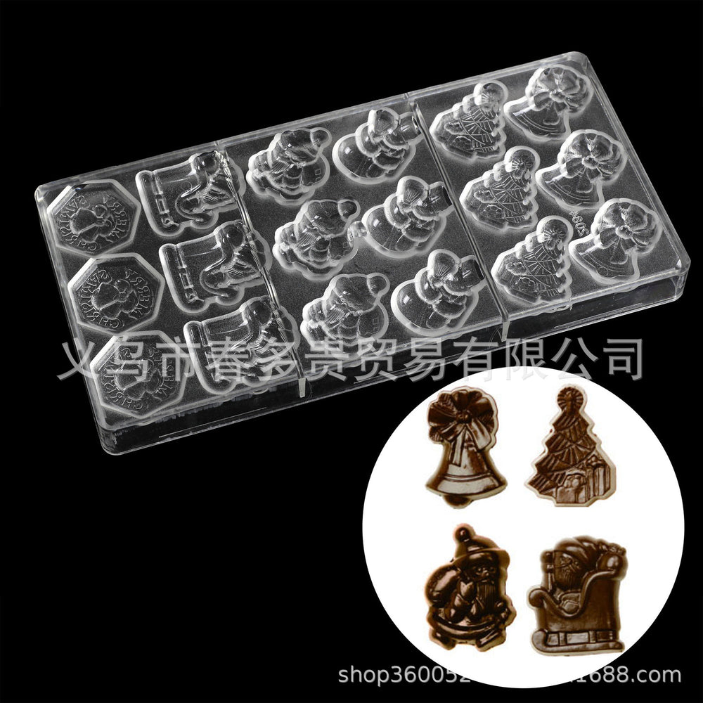 PE Chocolate Mold Square Lattice Round Love Egg Ice Chocolate Baking Tools A Variety Of Optional