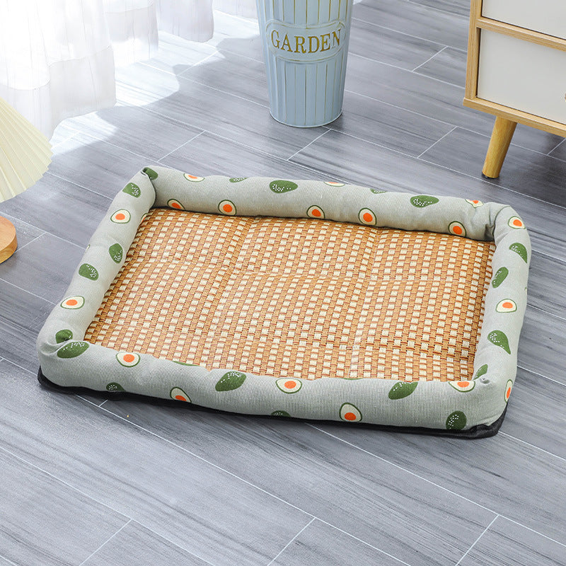 Factory Direct Pet Summer Sleeping Mat Cat Nest Dog Nest Pet Ice Mat Pet Sleeping Mat Pet Bed One-piece Delivery