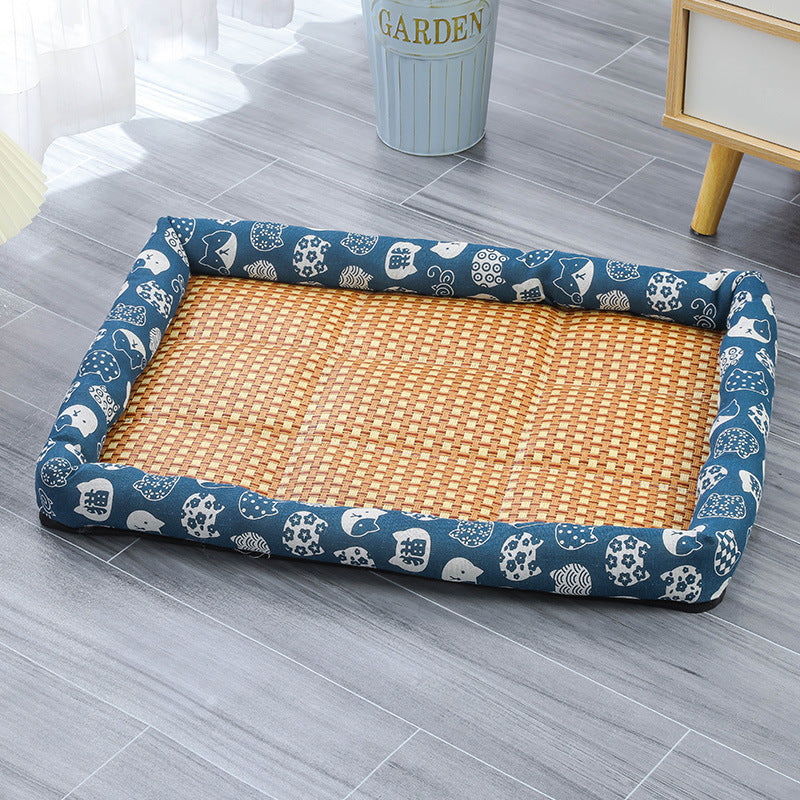 Factory Direct Pet Summer Sleeping Mat Cat Nest Dog Nest Pet Ice Mat Pet Sleeping Mat Pet Bed One-piece Delivery