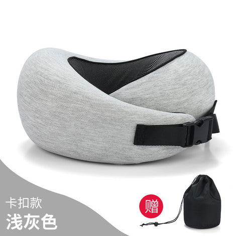 U-shaped Pillow Memory Cotton Travel Aircraft Neck U-shaped Pillow Neck Pillow Can Be Stored Sleeping Artifact Cervical Pillow