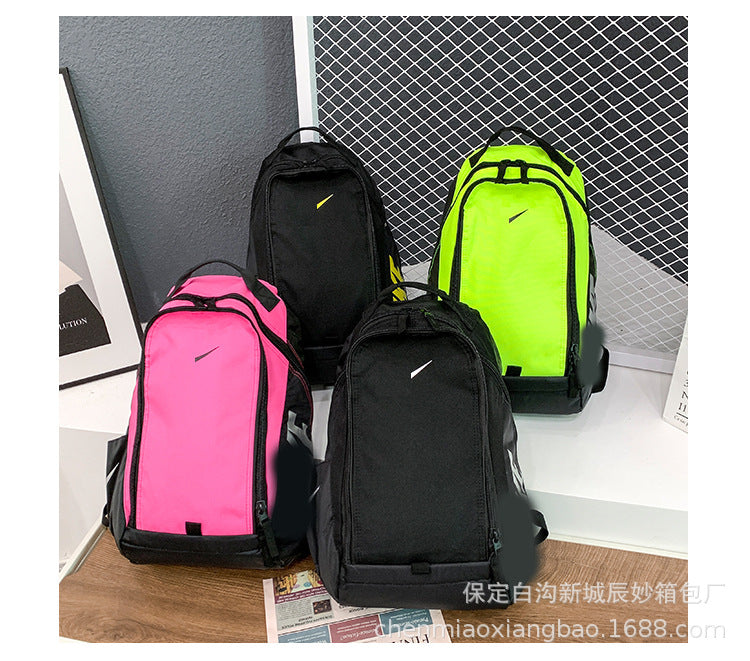 New Student Backpack Korean Style Trendy Couple Schoolbag Casual Large Capacity Men's Computer Backpack