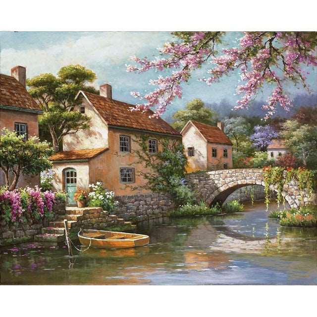 5d Diamond Painting Full Of Diamond Landscape Diamond Embroidery Decorative Painting