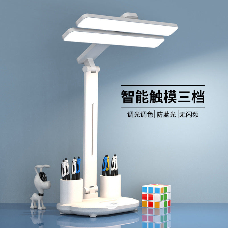 Desk Lamp For Students Eye Protection Desk Lamp Dormitory Desk Folding Rechargeable Reading Desk Lamp Charging Dual-use Large Capacity