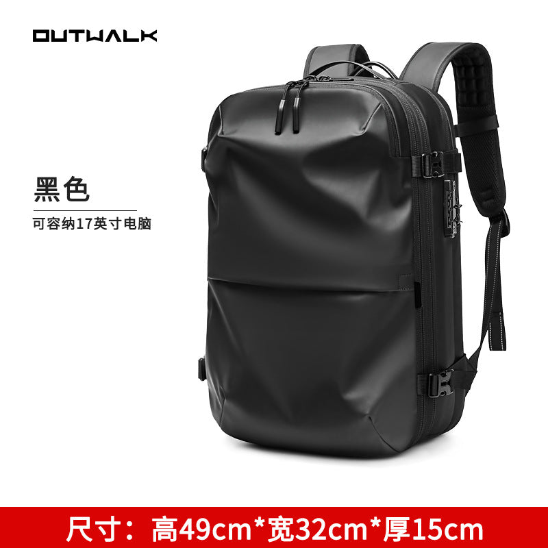 Customized New Men's Shoulder Bag Large Capacity Vacuum Compression Multifunctional Computer Backpack Men's Bag