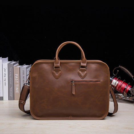 Men&#039;s Bag Retro Stereotype Handbag Men&#039;s Briefcase Large Capacity Business Bag Korean-style Shoulder Crossbody Computer Casual Bag