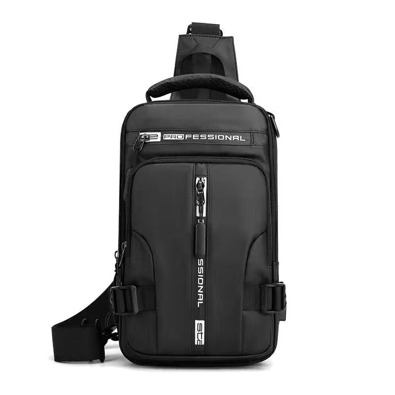 [Three Kinds Of Back Method] Multi-functional Chest Bag Men's Messenger Bag Shoulder Bag Small Backpack Shoulder Bag Chest Bag Student Bag