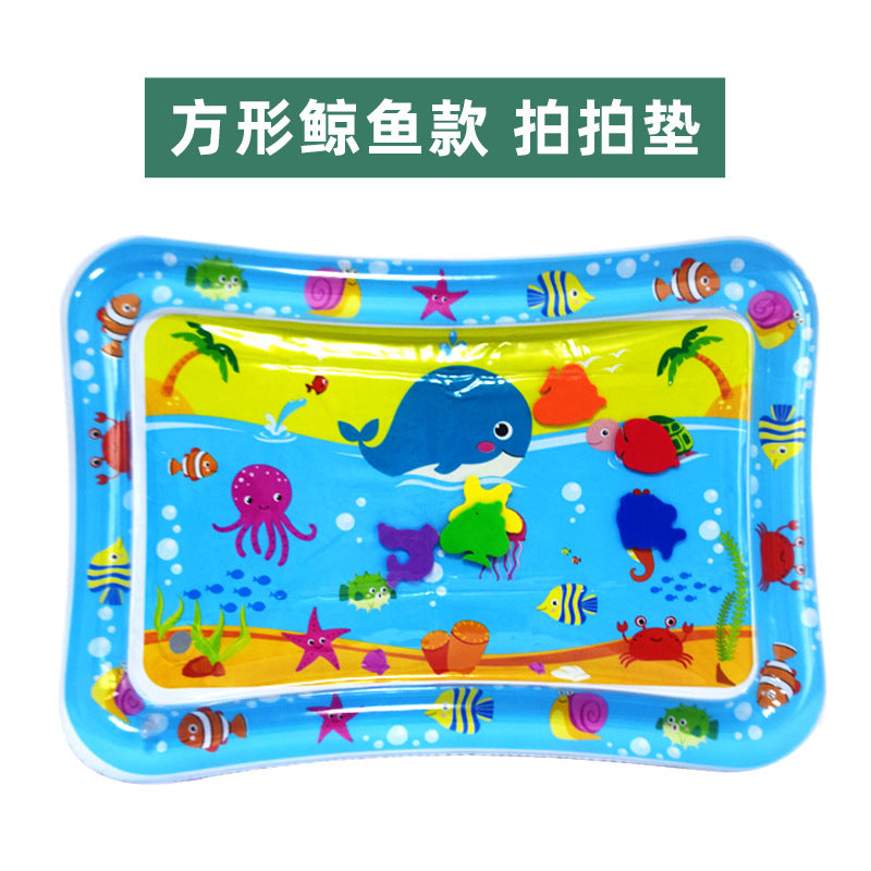 Cross-border Explosion-proof PVC Inflatable Water Mat Children's Baby Climbing Mat Pat Mat Water Injection Mat Toy Pat Le Cushion