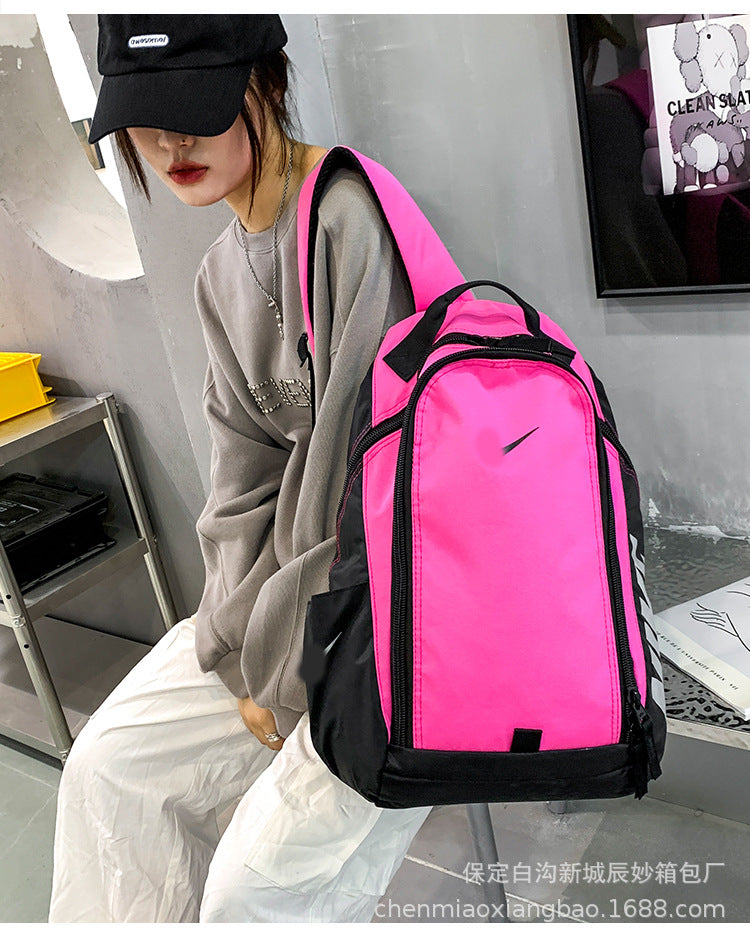 New Student Backpack Korean Style Trendy Couple Schoolbag Casual Large Capacity Men's Computer Backpack