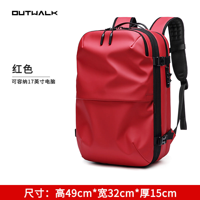 Customized New Men's Shoulder Bag Large Capacity Vacuum Compression Multifunctional Computer Backpack Men's Bag