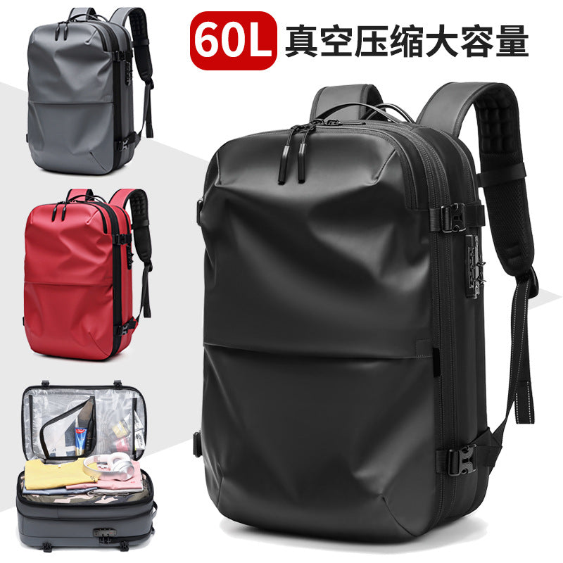 Customized New Men's Shoulder Bag Large Capacity Vacuum Compression Multifunctional Computer Backpack Men's Bag