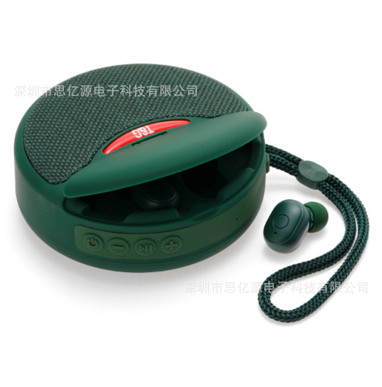 New TG808 Wireless Headset Bluetooth Audio Two-in-one In-ear TWS Headset Speaker Card Mobile Phone Holder