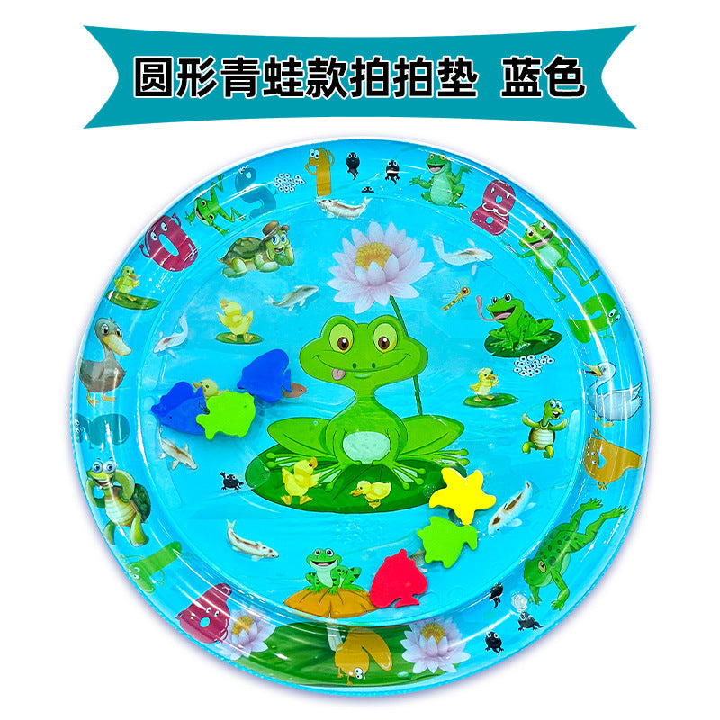 Cross-border Explosion-proof PVC Inflatable Water Mat Children's Baby Climbing Mat Pat Mat Water Injection Mat Toy Pat Le Cushion