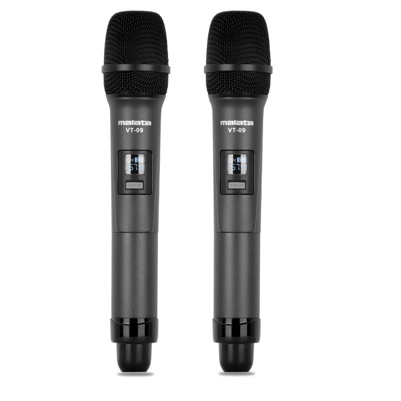 Wireless Microphone Ktv Singing Home Karaoke Microphone Computer Microphone VHF One For Two Wireless Microphone