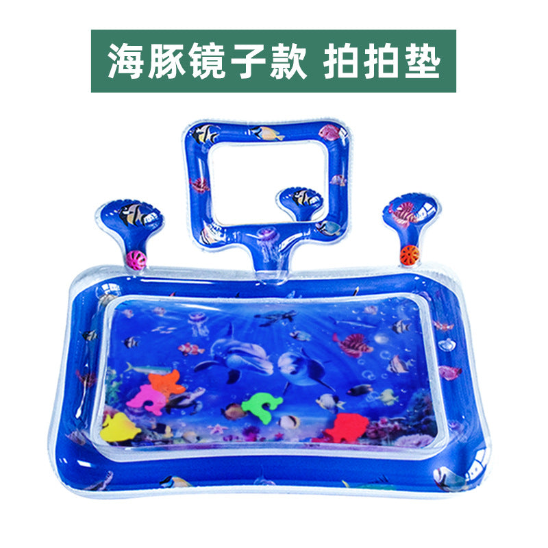 Cross-border Explosion-proof PVC Inflatable Water Mat Children's Baby Climbing Mat Pat Mat Water Injection Mat Toy Pat Le Cushion