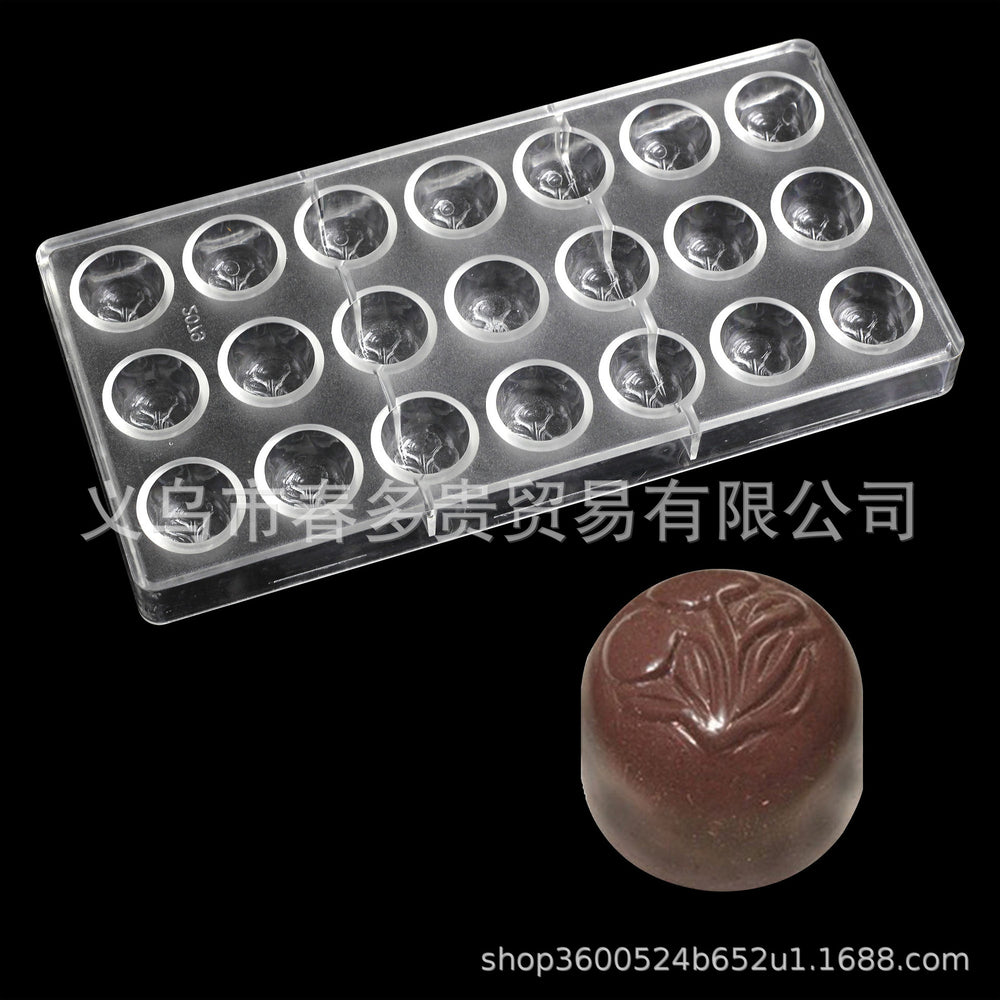 PE Chocolate Mold Square Lattice Round Love Egg Ice Chocolate Baking Tools A Variety Of Optional