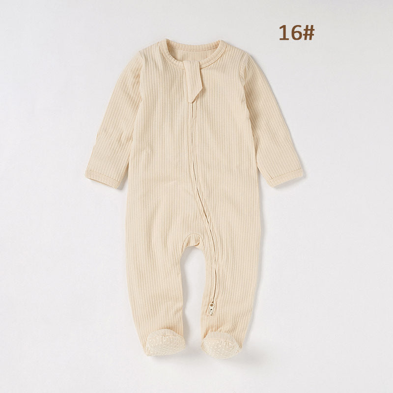 Baby Foot-wrapped Jumpsuit Style Baby Romper Romper Cotton Class A Children's Homewear Baby Jumpsuit