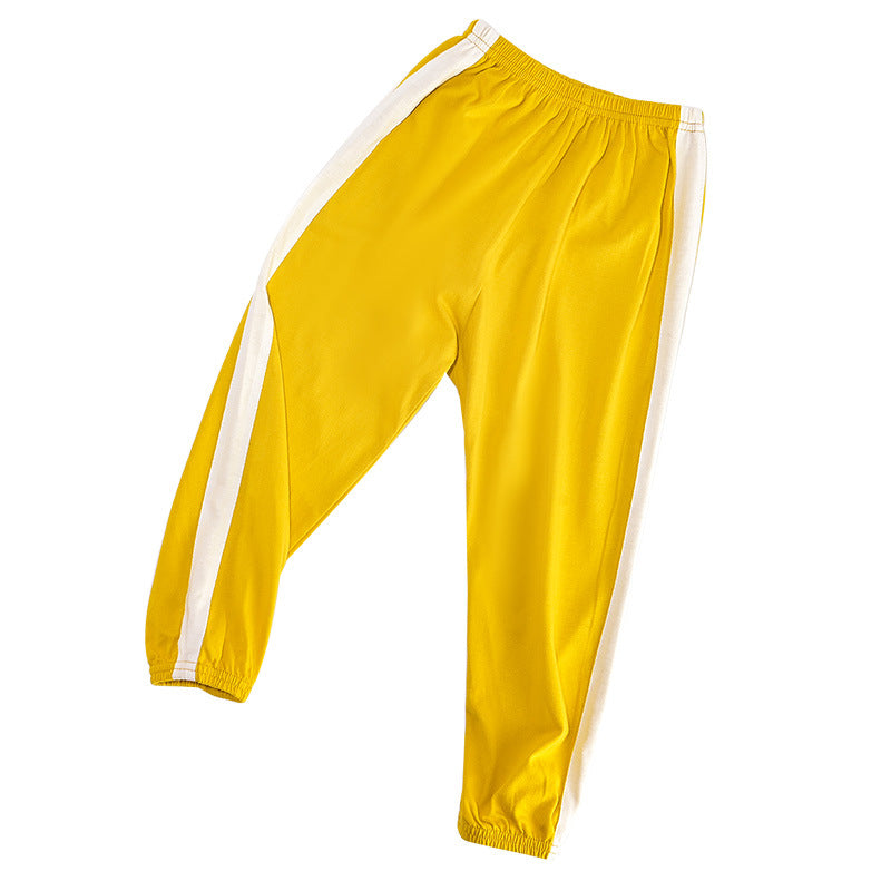 Children's Mosquito-proof Pants Pure Cotton Summer Boys' Sports Ankle-tied Pants Girls' Casual Trousers Children's Baby Bloomers