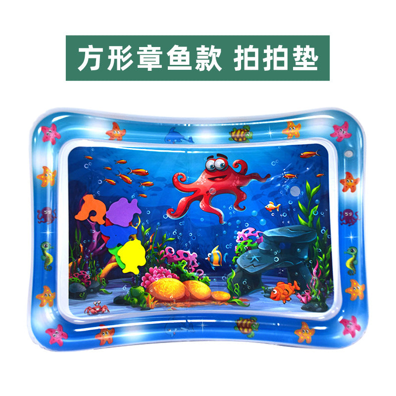 Cross-border Explosion-proof PVC Inflatable Water Mat Children's Baby Climbing Mat Pat Mat Water Injection Mat Toy Pat Le Cushion