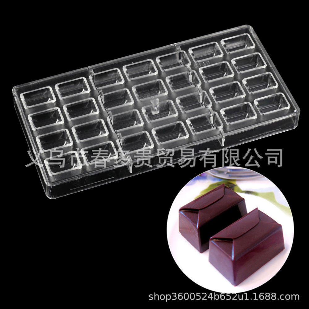 PE Chocolate Mold Square Lattice Round Love Egg Ice Chocolate Baking Tools A Variety Of Optional