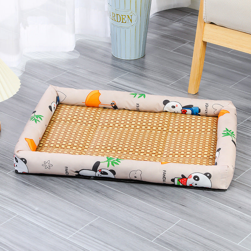 Factory Direct Pet Summer Sleeping Mat Cat Nest Dog Nest Pet Ice Mat Pet Sleeping Mat Pet Bed One-piece Delivery