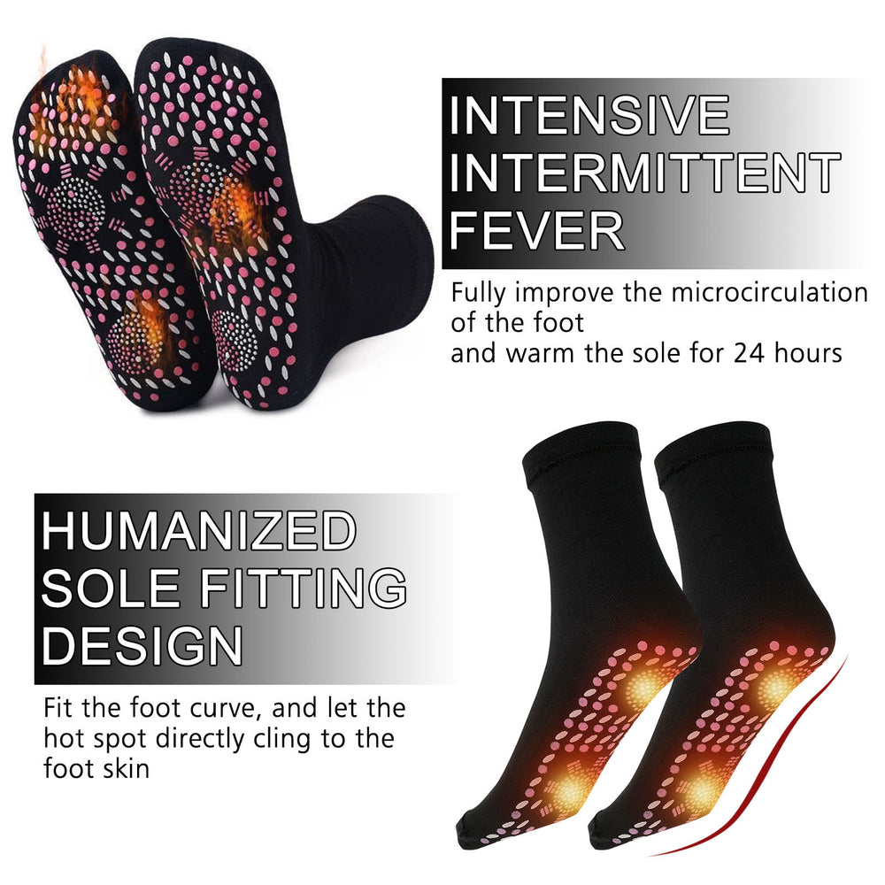 South Moon Self-heating Massage Socks Outdoor Skiing Self-heating Massage Socks Skin-friendly Breathable Warm Feet Cold-proof Socks