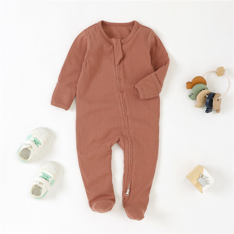 Baby Foot-wrapped Jumpsuit Style Baby Romper Romper Cotton Class A Children's Homewear Baby Jumpsuit