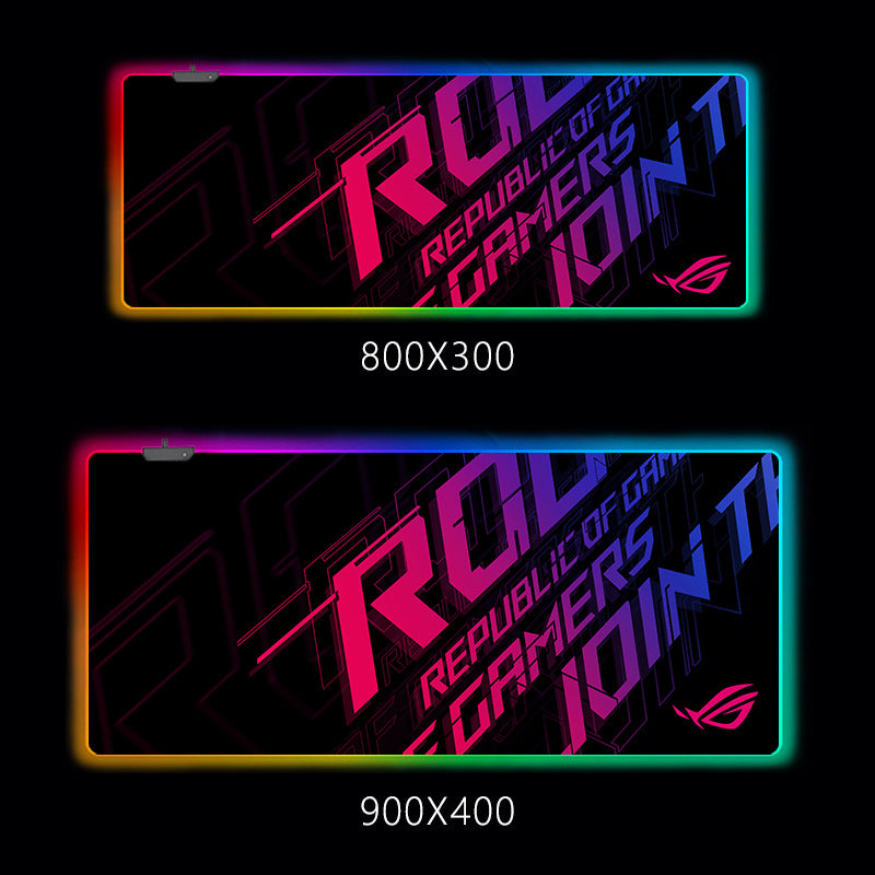 Rgb Luminous Mouse Pad Oversized Rog Game Gaming Magic Color Computer Led Luminous Mouse Pad Spot Wholesale