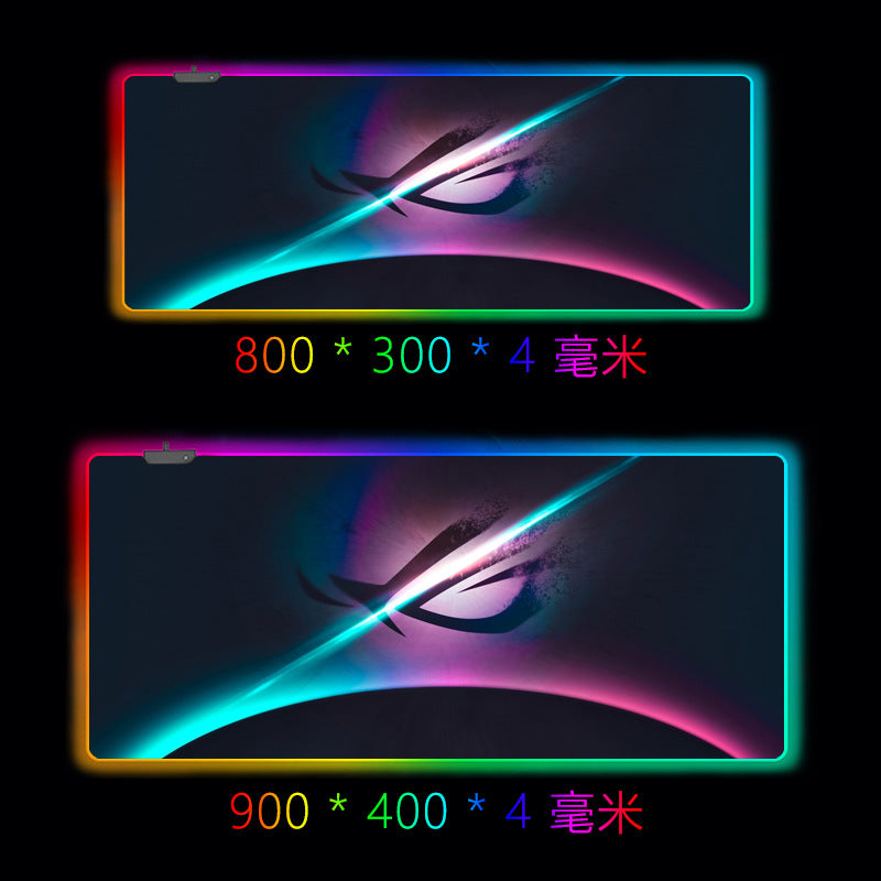 Rgb Luminous Mouse Pad Oversized Rog Game Gaming Magic Color Computer Led Luminous Mouse Pad Spot Wholesale