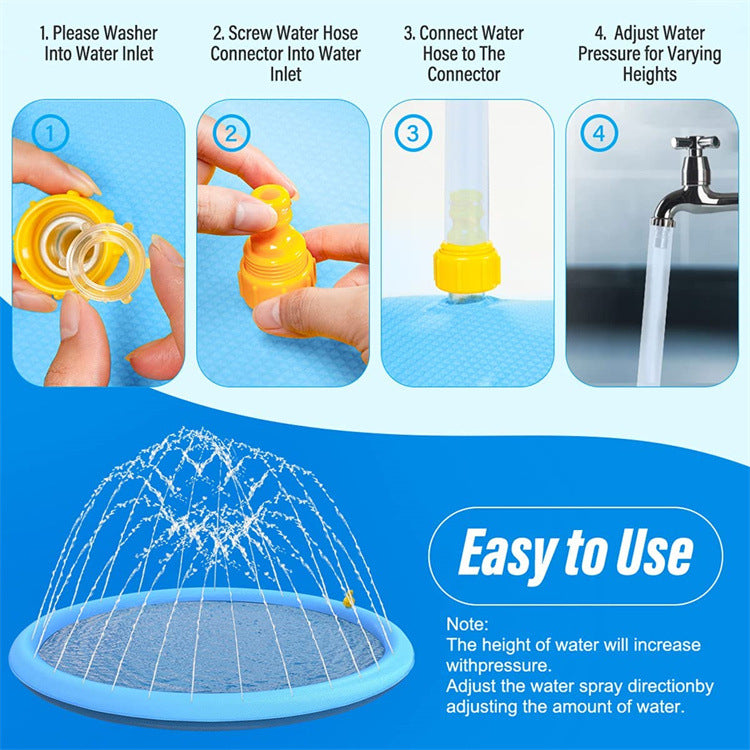 Pvc Dog Water Spray Pad  100 150 170 200cm  Thick Water Spray Pad