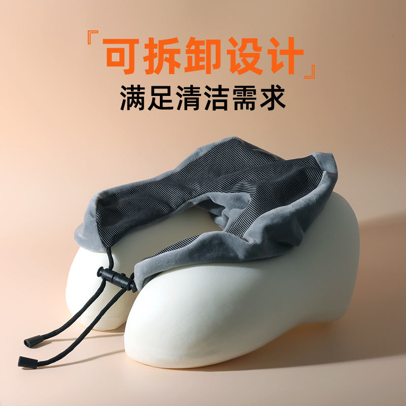 Memory Foam U-shaped Neck Pillow U-shaped Pillow Headrest Train Airplane Travel Office Sleeping Portable Neck Pillow Pillow