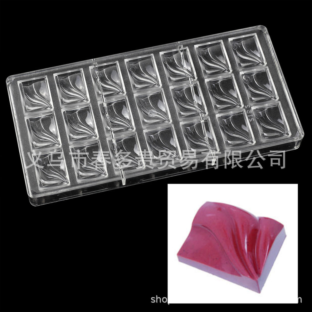 PE Chocolate Mold Square Lattice Round Love Egg Ice Chocolate Baking Tools A Variety Of Optional