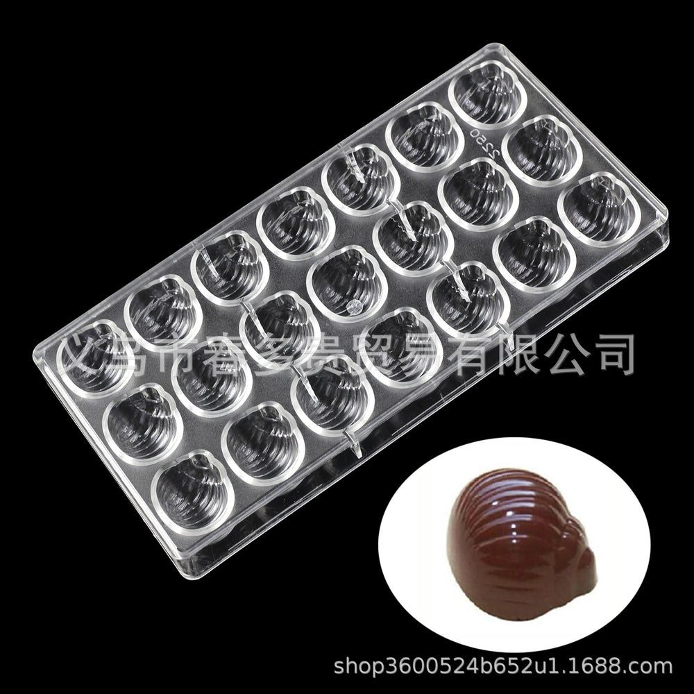 PE Chocolate Mold Square Lattice Round Love Egg Ice Chocolate Baking Tools A Variety Of Optional