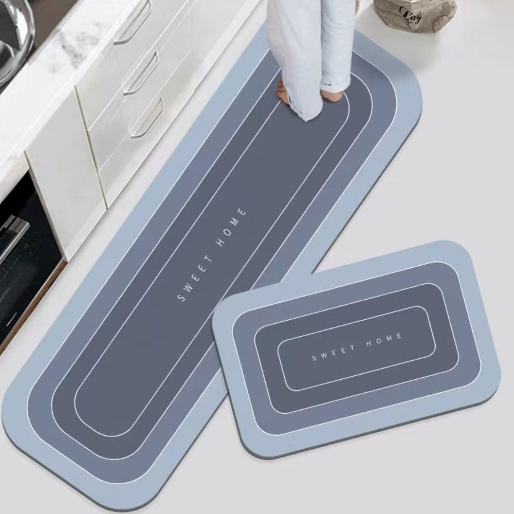 Kitchen Floor Mat Waterproof Non-Slip Dirty-Resistant Foot Mat Household Mat Entry Door Mat Carpet Strip Set Wholesale