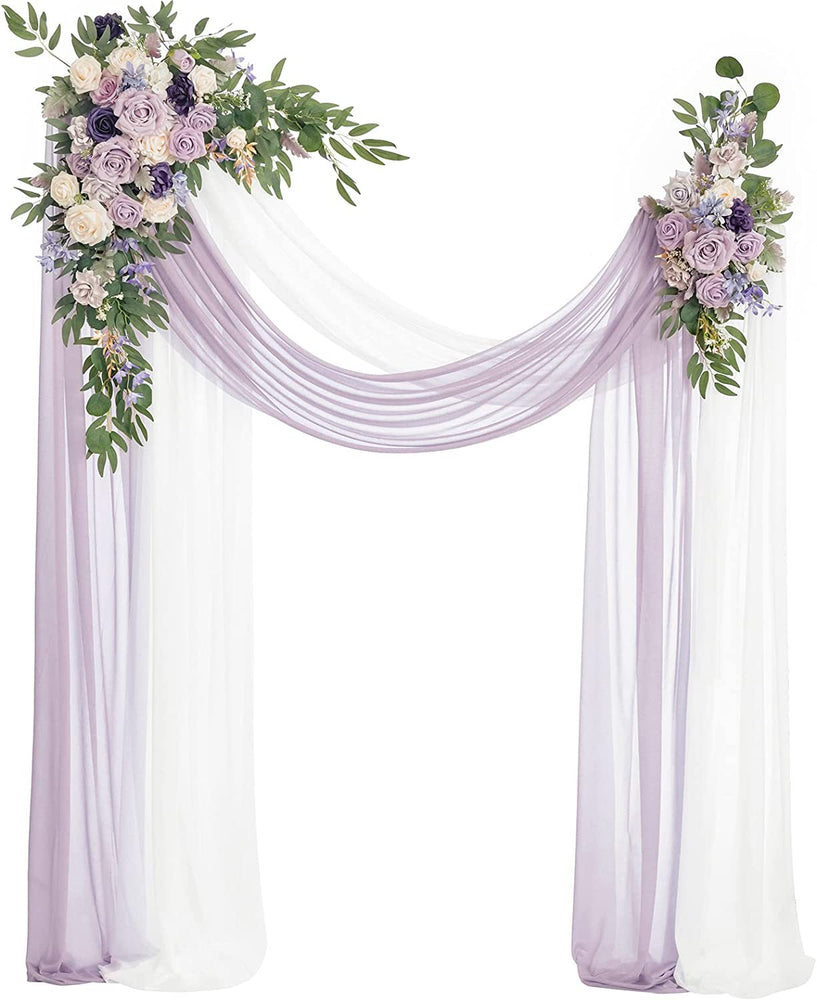 Wedding Arch Flower Four-piece Set Simulation Flower Wedding Flower Art Two Flowers Two Yarns Outdoor Decoration Scene Layout