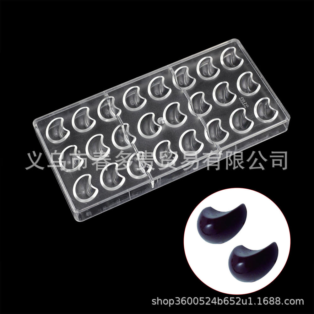 PE Chocolate Mold Square Lattice Round Love Egg Ice Chocolate Baking Tools A Variety Of Optional