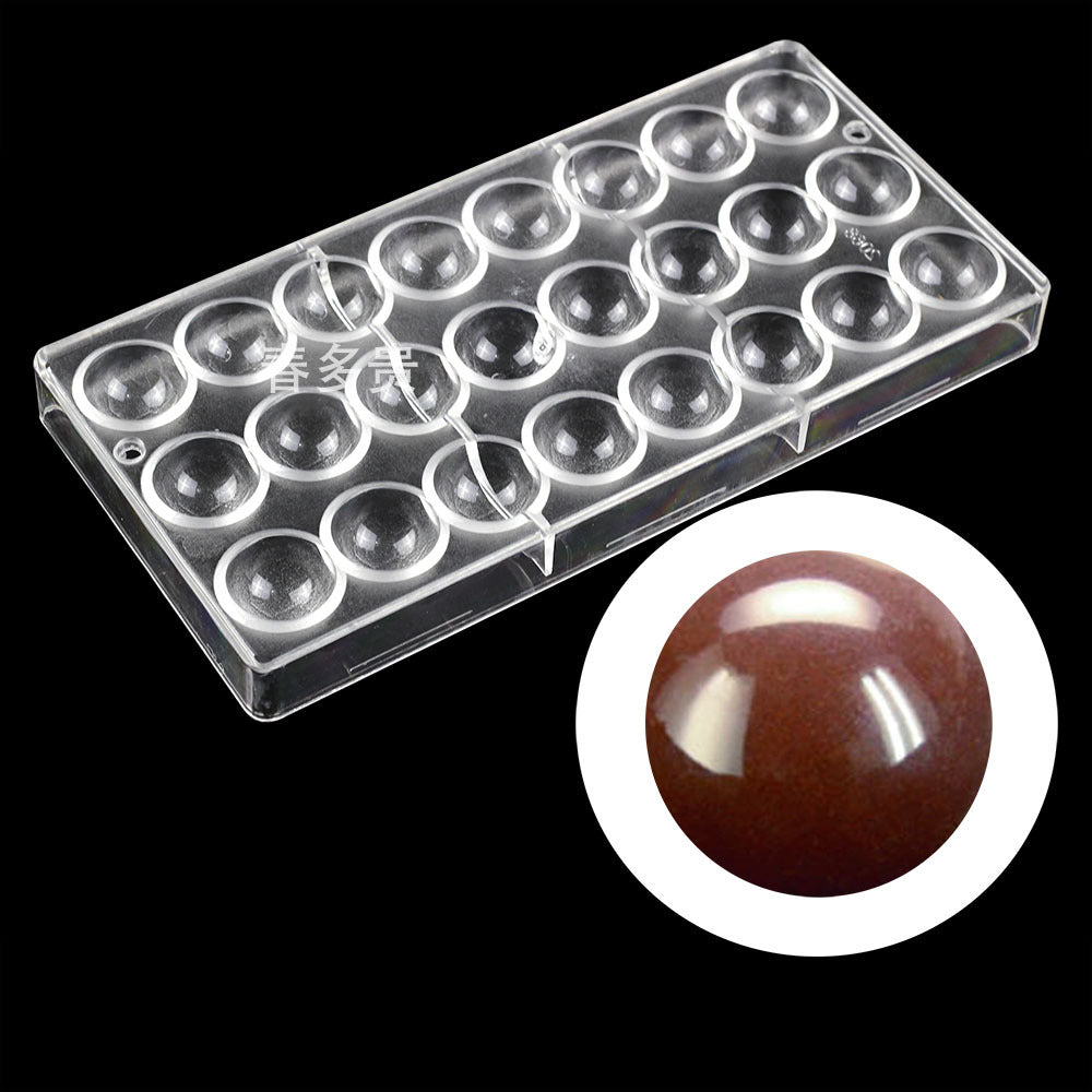 PE Chocolate Mold Square Lattice Round Love Egg Ice Chocolate Baking Tools A Variety Of Optional