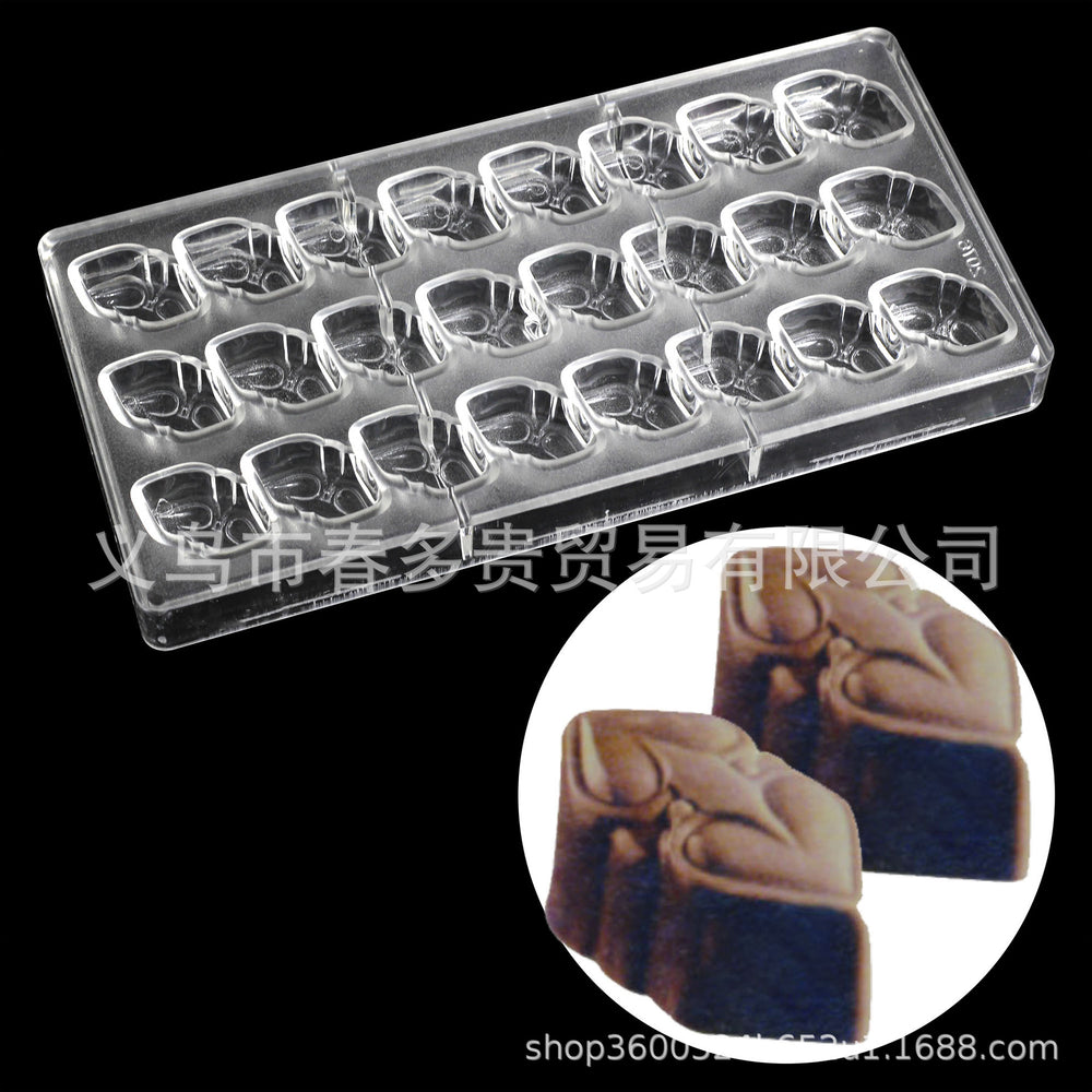 PE Chocolate Mold Square Lattice Round Love Egg Ice Chocolate Baking Tools A Variety Of Optional