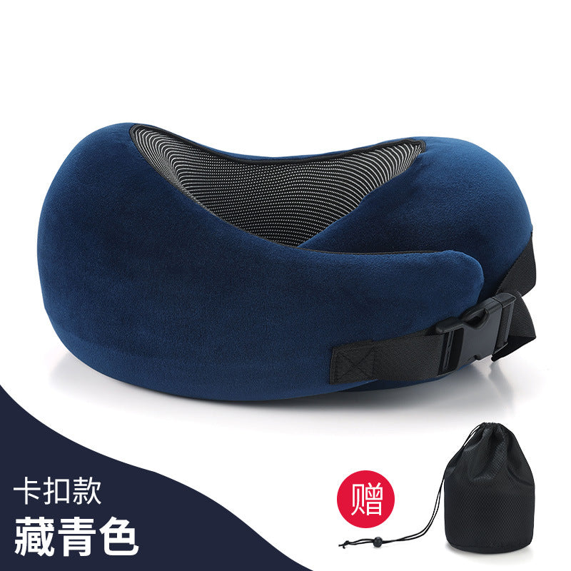 U-shaped Pillow Memory Cotton Travel Aircraft Neck U-shaped Pillow Neck Pillow Can Be Stored Sleeping Artifact Cervical Pillow