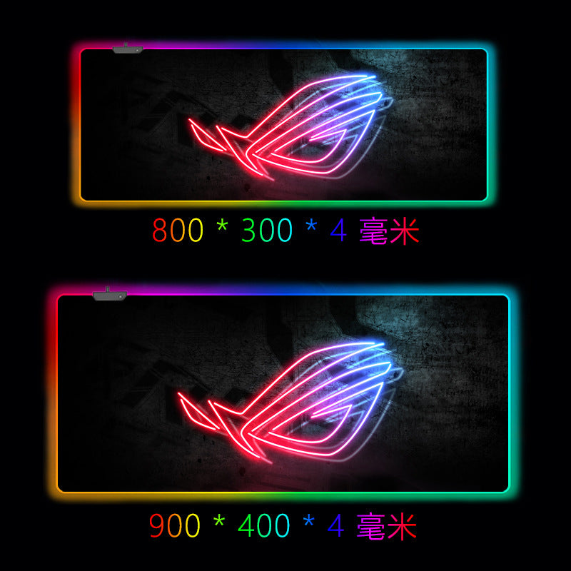 Rgb Luminous Mouse Pad Oversized Rog Game Gaming Magic Color Computer Led Luminous Mouse Pad Spot Wholesale